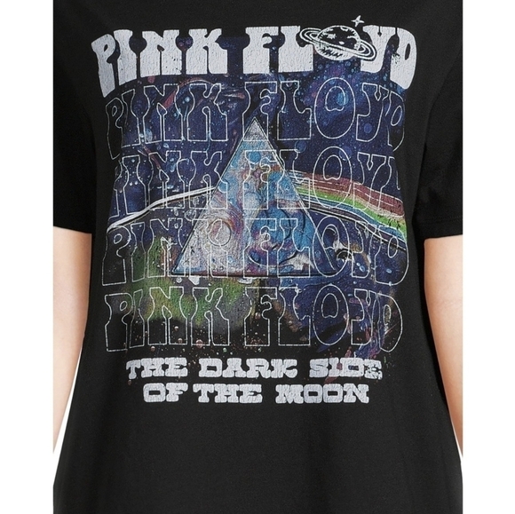 Pink Floyd Dark Side of the Moon 1973 Tee in Soot Black Size Large NWT - Picture 4 of 7